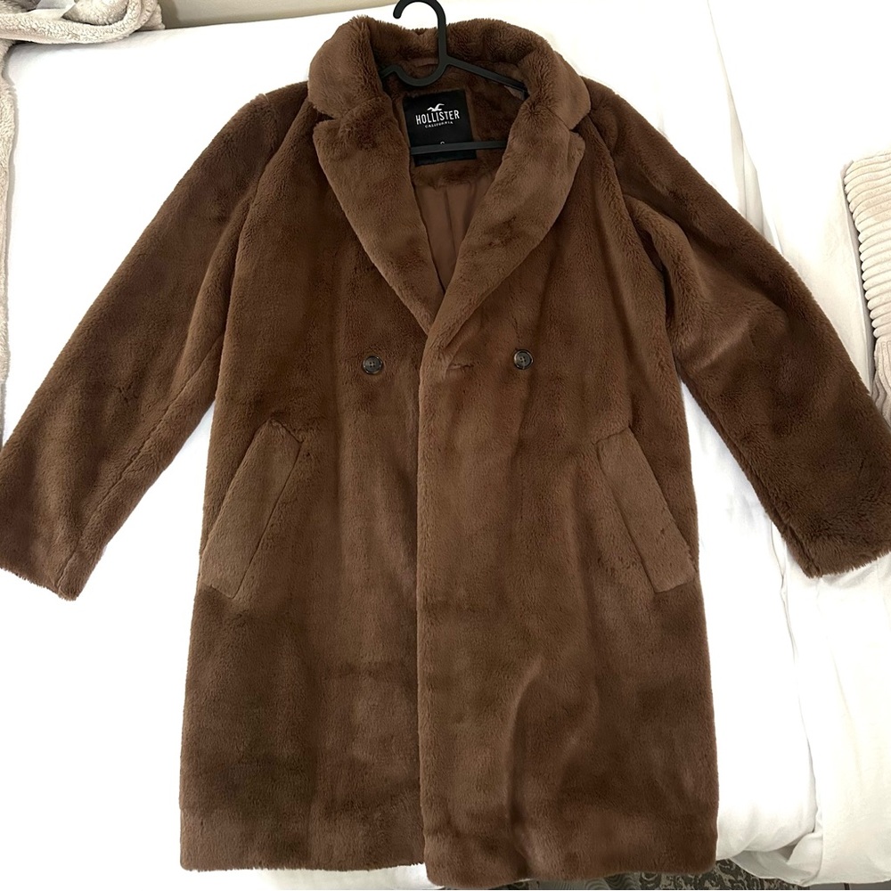 Brown Faux Fur Coat